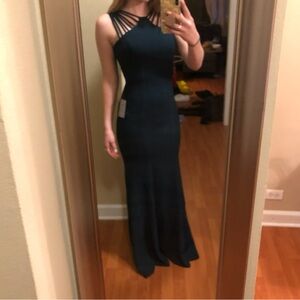 Forest Green Maxi Formal/Prom/Bridesmaid Dress - size 2